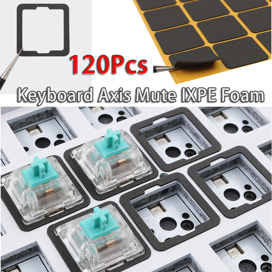 Foam Dampener Sheet - แผ่นโฟมลดเสียงคีย์บอร์ดแบบ DIY 120 ชิ้น IXPE สำหรับสวิตช์คีย์บอร์ดแบบ