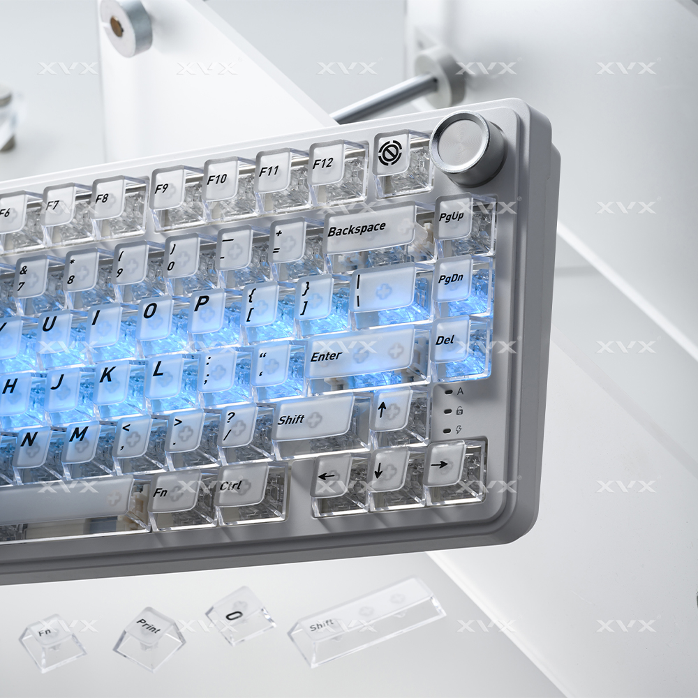Keyboard Gaming Black - คีย์แคปใส XVX โปรไฟล์แบล็คเชอร์รี่ สำหรับคีย์บอร์ดเกมมิ่งแบบกลไก ปุ่ม Enter