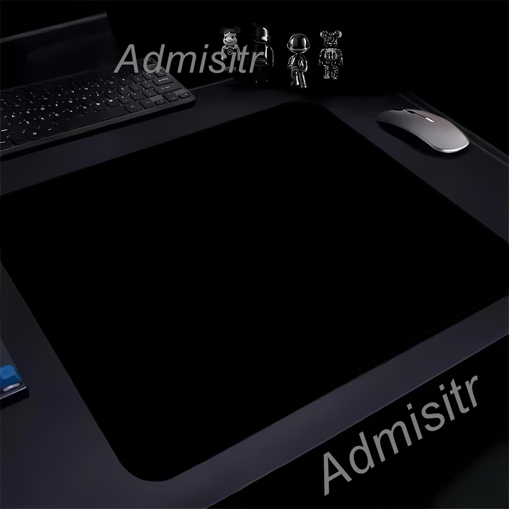 Keyboard Mouse Bundle Gaming - แผ่นรองเมาส์สีดำขนาดใหญ่ 45x40 ซม. แผ่นรองคีย์บอร์ดคอมพิวเตอร์สำนักงานแบบเรียบง่าย แผ่นรองเมาส์ยางธรรมชาติแท้ ขนาด