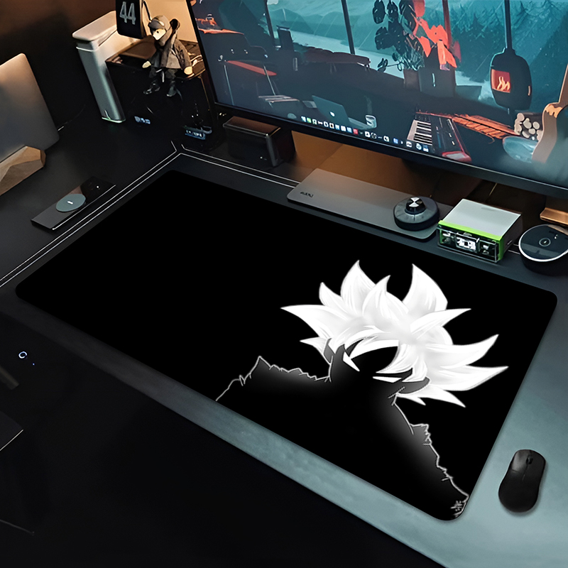 Gaming Keyboard Affordable - แผ่นรองเมาส์อนิเมะ DBZ สีดำ ลายดราก้อนบอล ขนาดใหญ่ สำหรับคอมพิวเตอร์