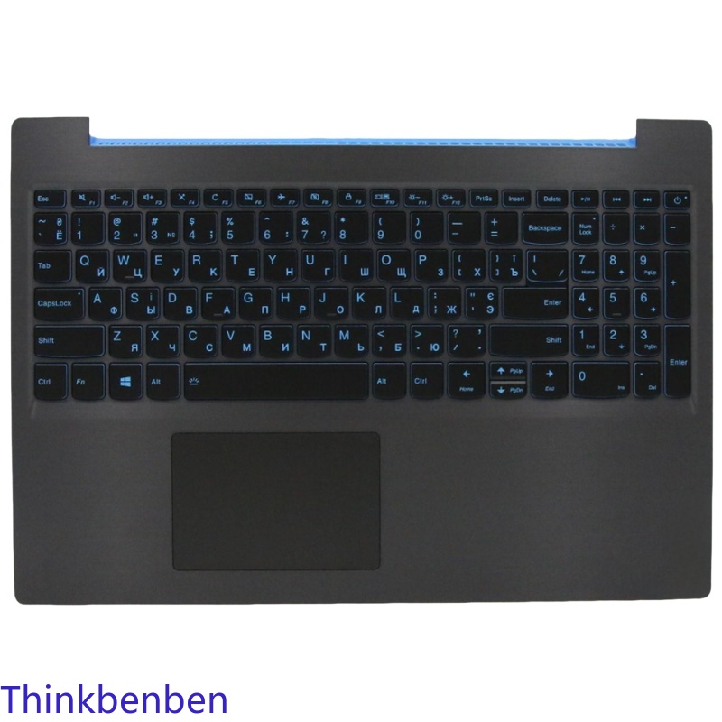 Keyboard Gaming Black - ฝาครอบแป้นพิมพ์สีดำแบบยูเครน สำหรับ Lenovo Ideapad L340 15
