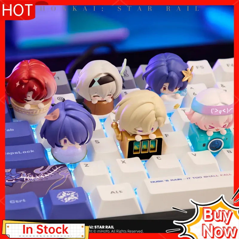 Gaming Keyboard Ergo - ฟิกเกอร์อนิเมะ Mihoyo Honkai Star Rail ชุดกล่องสุ่มซีรีส์