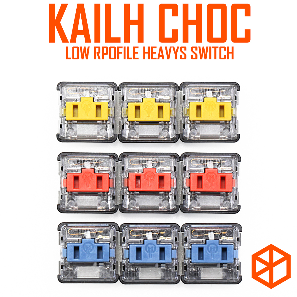 Keyboard Gaming Blue Switch - Kailh LOW PROFILE CHOCสวิทช์ครึ่งUltrathin RGB Swithesสำหรับคีย์บอร์ดสีเหลืองสีส้มสีฟ้าซีด