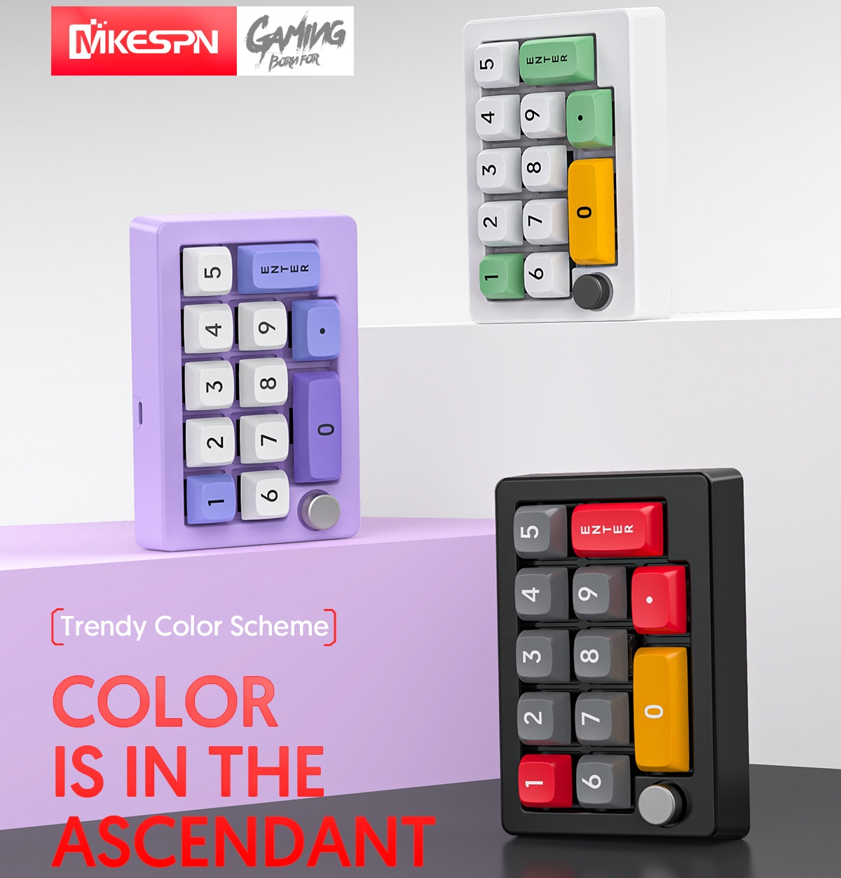 Gaming Keyboard 1 Hand - การเขียนโปรแกรมมาโครคีย์บอร์ดแบบกลไกชุดเมาส์แป้นพิมพ์ตัวเลข 12 ปุ่ม 1 ปุ่มหมุนคีย์บอร์ดเกมแบบกลไกด้วยมือเดียว RGB