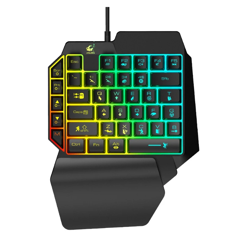 Gaming Keyboard Ebay - คีย์บอร์ด K15 แบบมือเดียว Gun God Throne