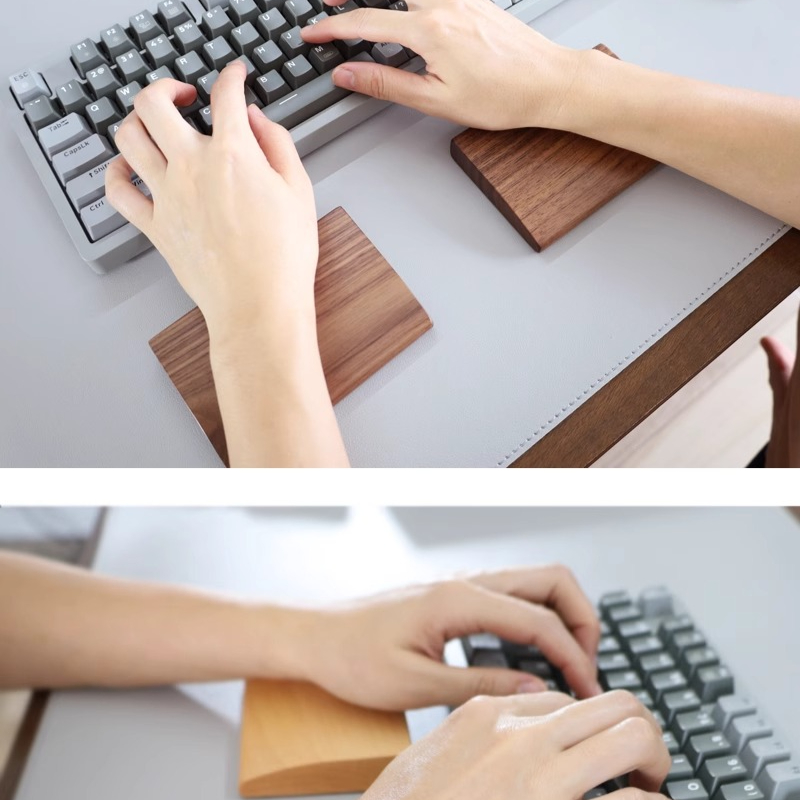 Wrist Rest Wood - วอลนัท Hand Rest ที่กําหนดเอง Alice 75%