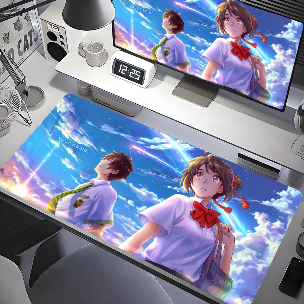 Gaming Keyboard Name - อะนิเมะชื่อของคุณแผ่นรองเมาส์โต๊ะแผ่นรองเมาส์น่ารักHD Pad Extended Gamingแป้นพิมพ์ขนาดใหญ่ 100x50 ซม.XXL