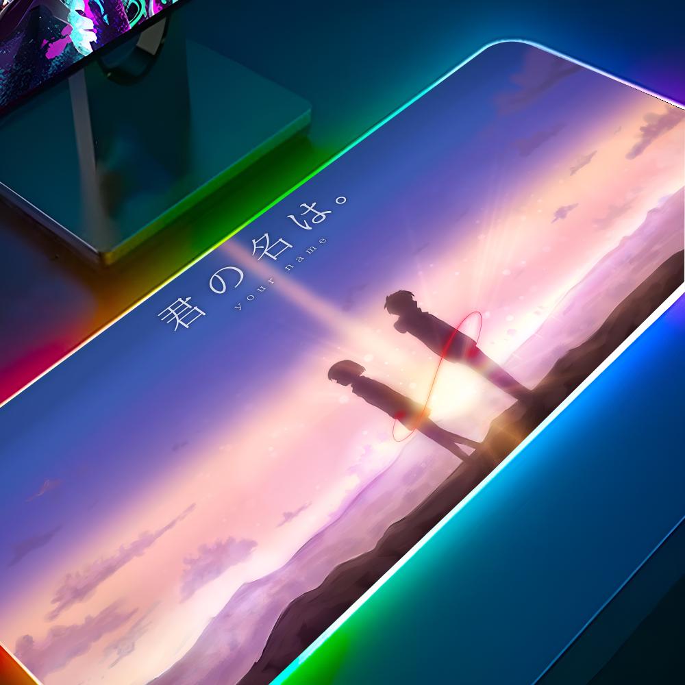 Gaming Keyboard Name - นั่นพูดชื่อของคุณแผ่นรองเมาส์ RGB Pc Gamer คีย์บอร์ด LED