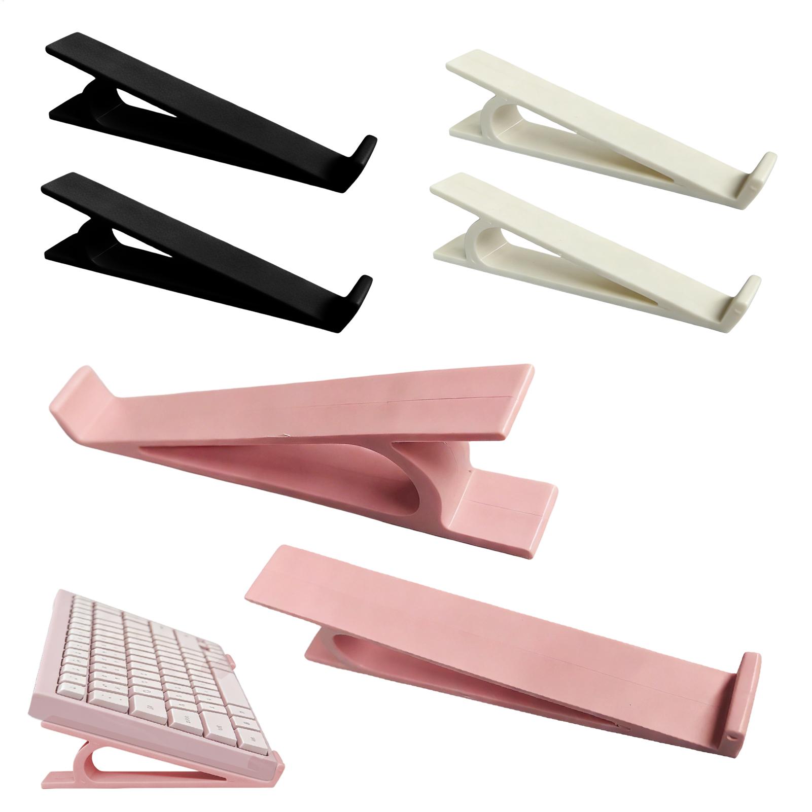 Gaming Keyboard Types - ขาตั้งคีย์บอร์ดอเนกประสงค์ 2 ชิ้น/คู่ ขาตั้งคอมพิวเตอร์กันลื่นตามหลักสรีรศาสตร์สำหรับโต๊ะพิมพ์งานเล่นเกมโฮมออฟฟิศ