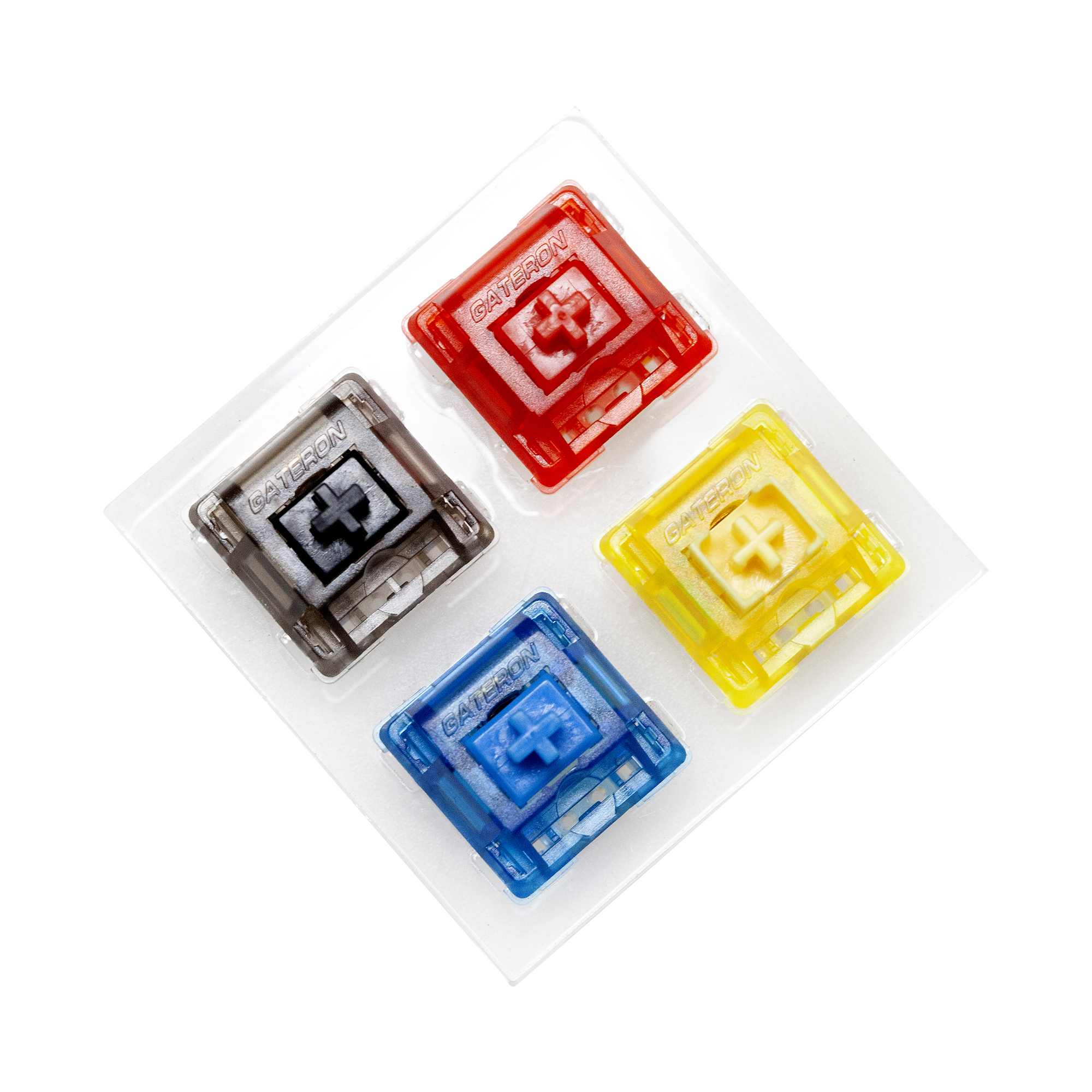 Mechanical Switch Tester - เครื่องทดสอบสวิตช์ Gateron 4 พร้อมปุ่มกดเปล่า ฐานอะคริลิก สำหรับคีย์บอร์ดแบบกลไก