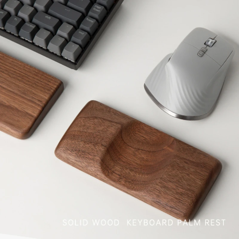 Wrist Rest Wood - ไม้วอลนัทเมาส์ Palm REST CUSTOM Creative Solid
