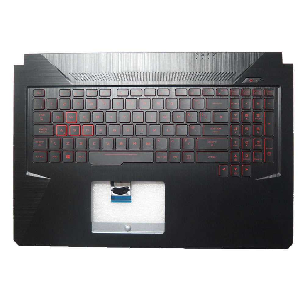 Keyboard Gaming Black - แผ่นรองมือและคีย์บอร์ดสำหรับแล็ปท็อปจากสหราชอาณาจักร สำหรับ ASUS TUF Gaming 17.3