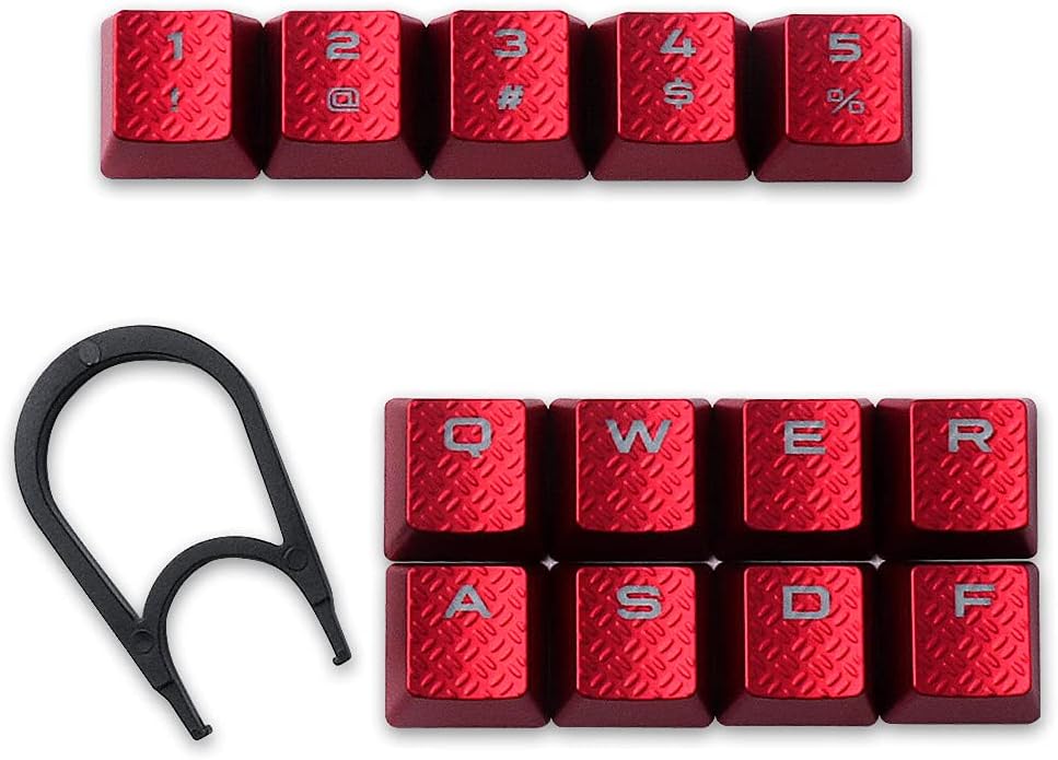 Gaming Keyboard Corsair - ฝาครอบปุ่มกดแบบมีไฟส่องด้านหลัง FPS สำหรับเปลี่ยนใช้งานกับสวิตช์ปุ่มกด Corsair Cherry MX