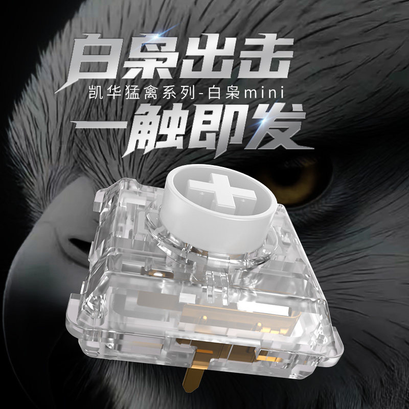 Gaming Keyboard Mini Mechanical - สวิตช์ Kailh Choc White Owl Mini