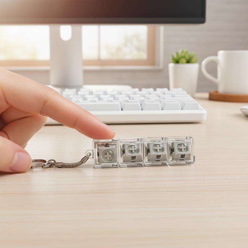 Mechanical Switch Tester - ชุดทดสอบสวิตช์คีย์บอร์ด DIY สำหรับคีย์บอร์ดแบบกลไก ทดสอบสวิตช์สำหรับปุ่มคีย์แคปต่างๆ ของเล่นฟิดเจ็ต พวงกุญแจ