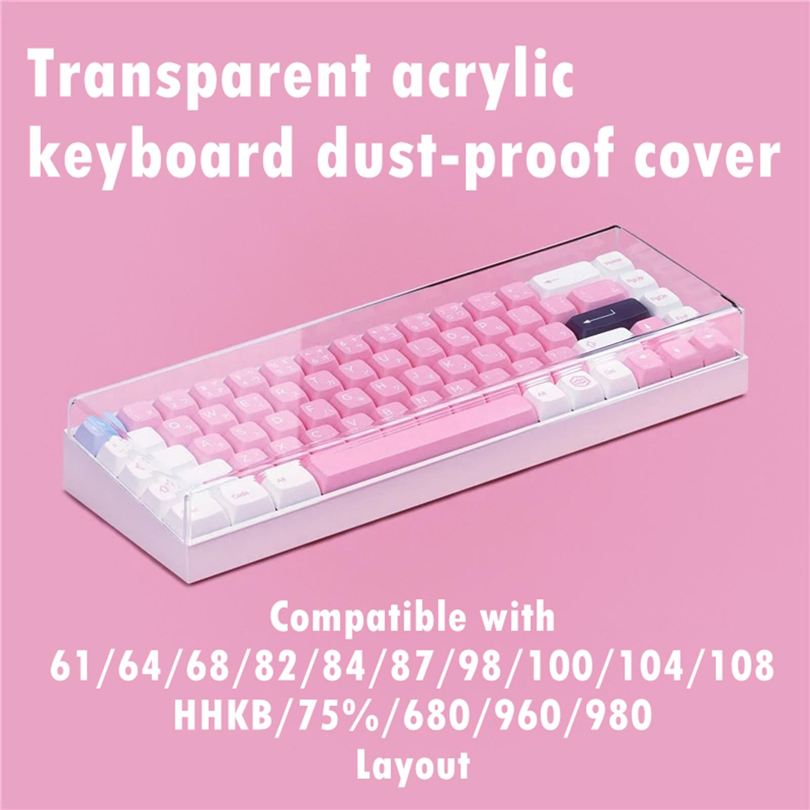 Gaming Keyboard Ergo - อะคริลิคคีย์บอร์ดฝุ่นพรีเมี่ยมป้องกันกันน้ําโปร่งใส Protector คีย์บอร์ดสําหรับ Home