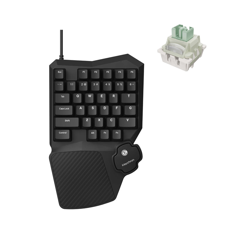 Gaming Keyboard 1 Hand - คีย์บอร์ดเกมมิ่งแบบมีสาย Keychron C0 HE 8K สำหรับมือเดียว