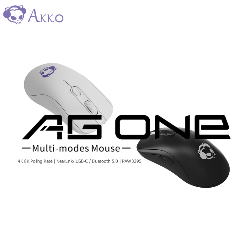 Gaming Keyboard 1 Hand - Akko AG One nearlink เมาส์สำหรับเล่นเกมส์ไร้สายเหมาะกับ4K 8K