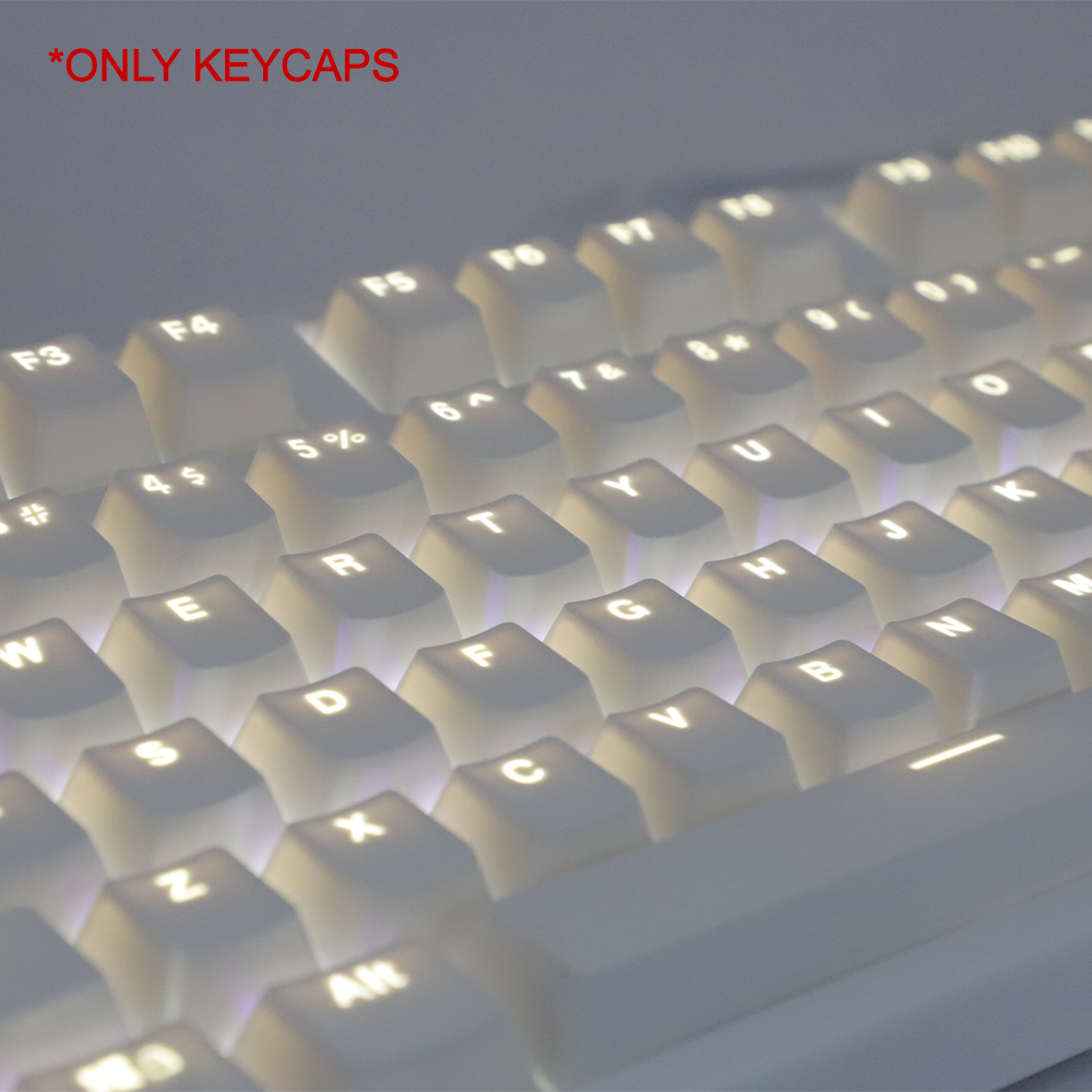 Gaming Keyboard Corsair - 108 คีย์สีขาว Keycaps ABS OEM ความสูงชุดสําหรับ