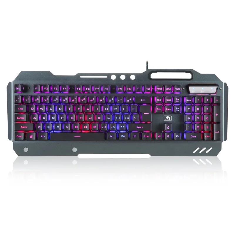Gaming Keyboard Ebay - คีย์บอร์ดเกมมิ่งแบบมีไฟ RGB รุ่น 618 ให้ความรู้สึกแบบคีย์บอร์ดกลไก เหมาะสำหรับร้านอินเทอร์เน็ตคาเฟ่