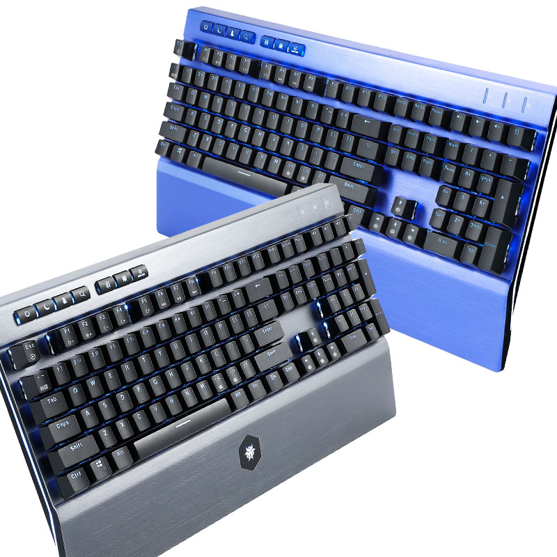 Keyboard Gaming Blue Switch - HEXGEARS GK739 ดีไซน์แบบถอดเปลี่ยนได้คีย์บอร์ดเกม Kailh กล่องสวิทช์คีย์บอร์ดแบบกลไกพร้อมแสงพื้นหลังสีขาวสีน้ำเงินกันน้ำ