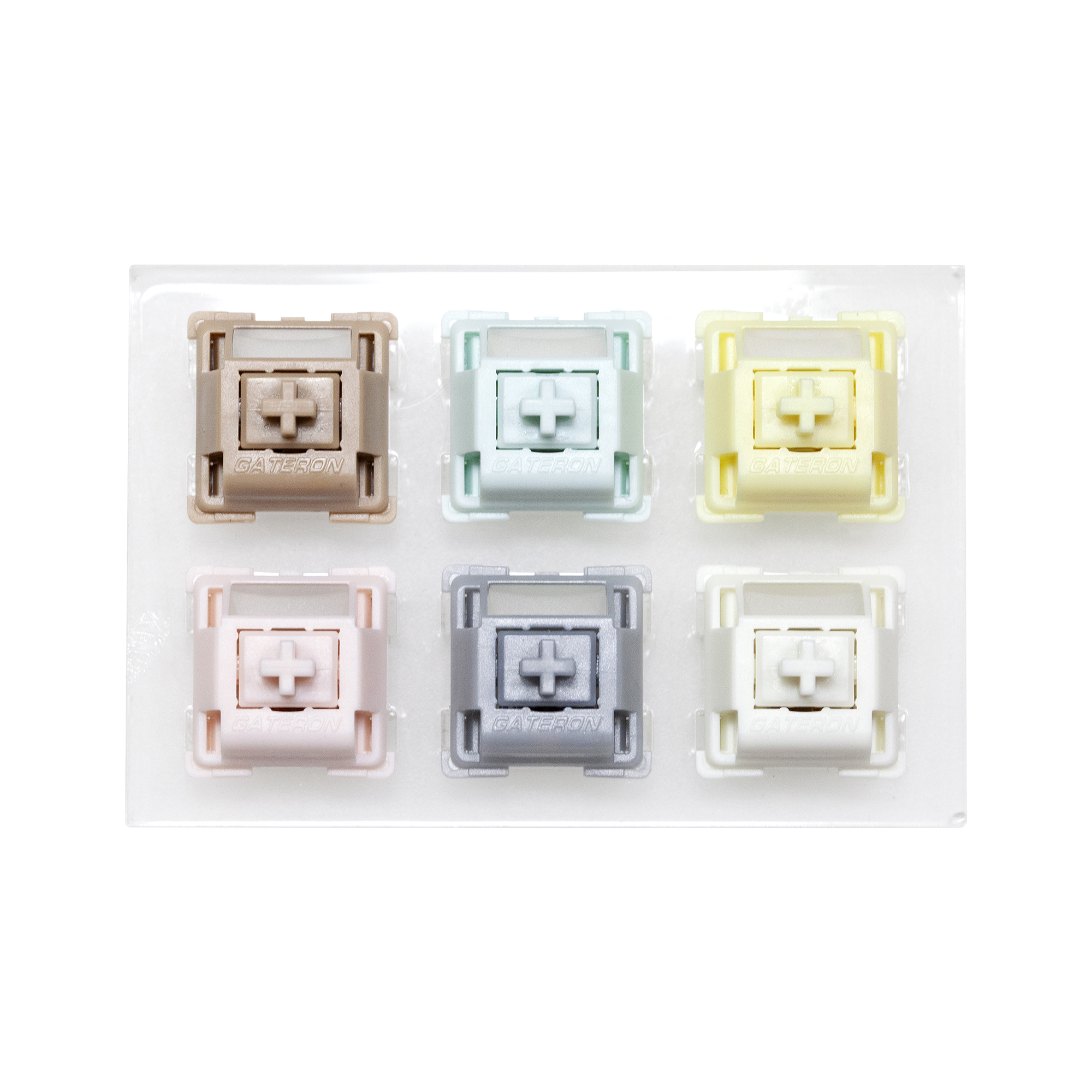 Mechanical Switch Tester - สวิตช์ทดสอบ Gateron Smoothie 6 ตัว พร้อมคีย์แคปเปล่า