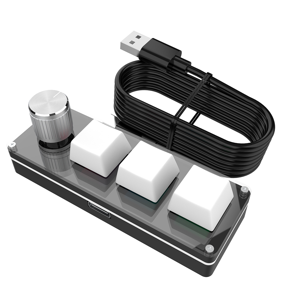 คีย์บอร์ดเกมมิ่งแบบมีสาย RGB U - Gaming Keyboard 1 Hand บทวิจารณ์และราคา