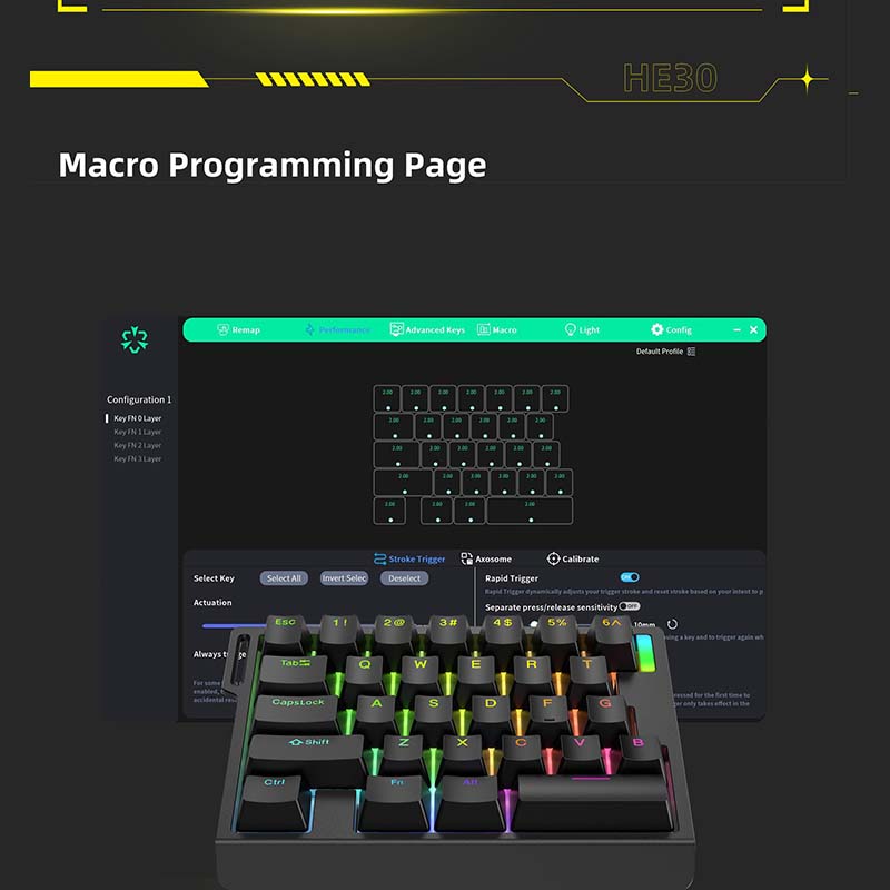 คีย์บอร์ดเกมมิ่งแบบกลไก HE30 2 - Gaming Keyboard Esports บทวิจารณ์และราคา