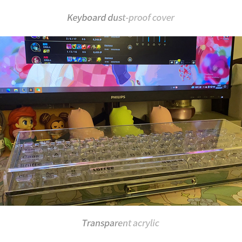 คีย์บอร์ดอะคริลิกแบบใสเคสป้องก - Gaming Keyboard Budget บทวิจารณ์และราคา