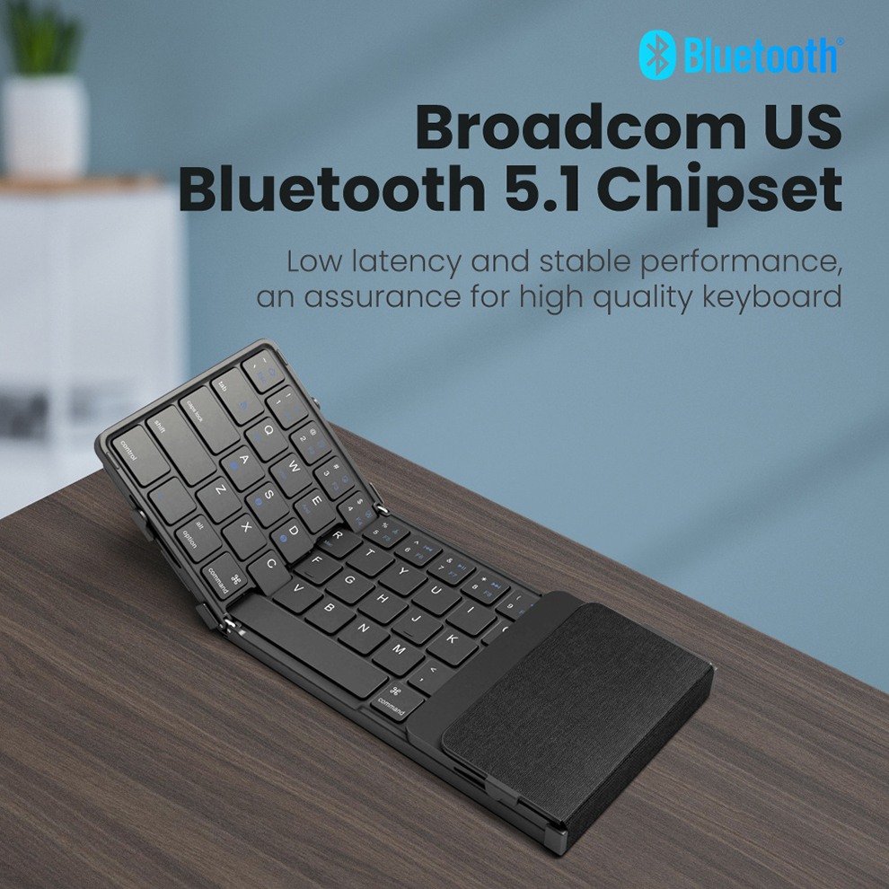 คีย์บอร์ด Bluetooth แบบพับได้พ - Gaming Keyboard Budget บทวิจารณ์และราคา