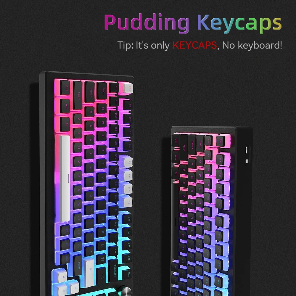 ใหม่พุดดิ้ง PBT Keycaps 129 คี - Gaming Keyboard Budget บทวิจารณ์และราคา