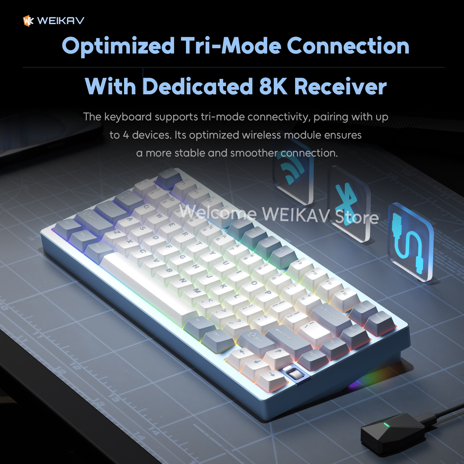 (มีสินค้าในสต็อก) WEIKAV NUT75 - Hot Swap Pcb บทวิจารณ์และราคา