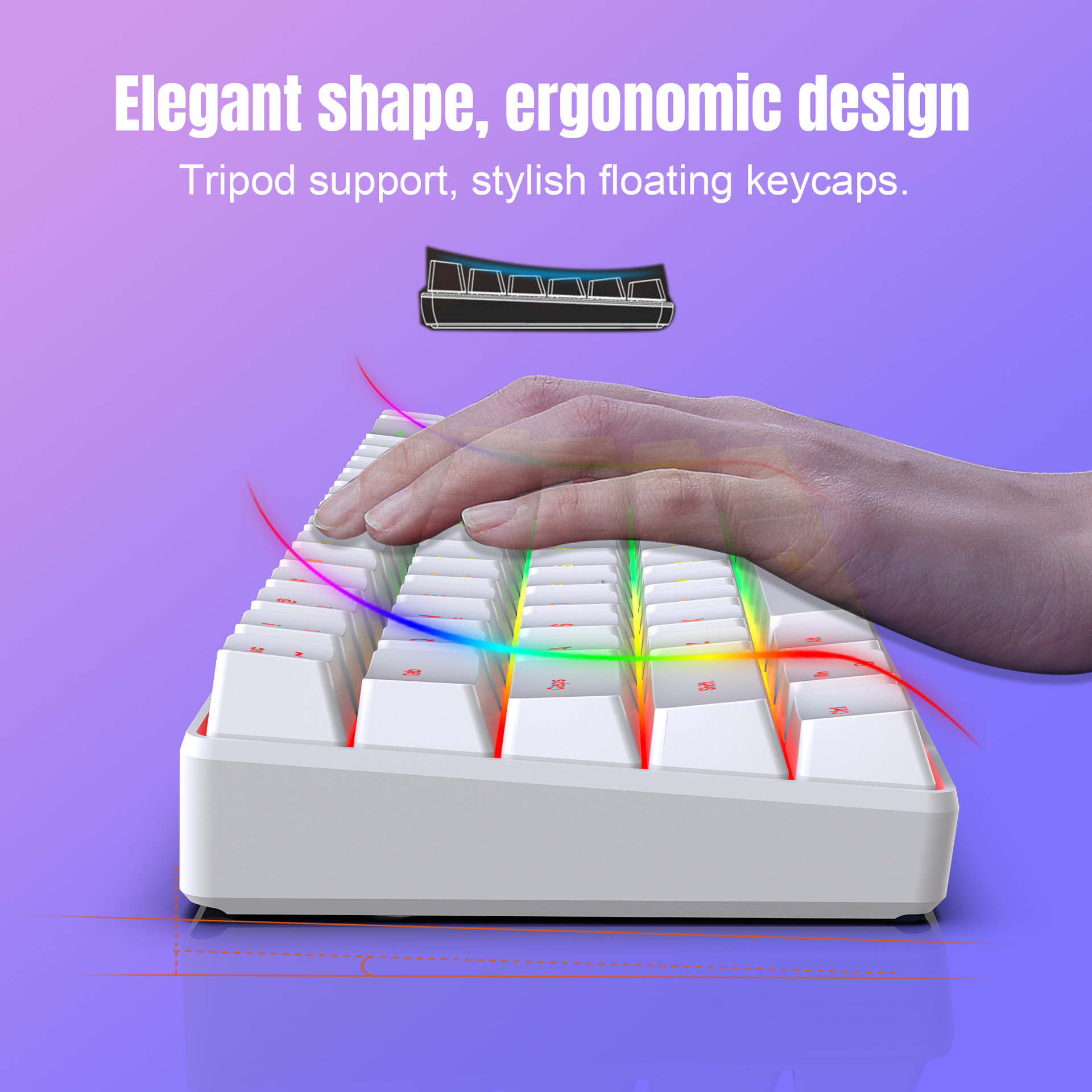 คีย์บอร์ดและเมาส์แบบมีสาย 68 ป - Keyboard Mouse Bundle Gaming บทวิจารณ์และราคา