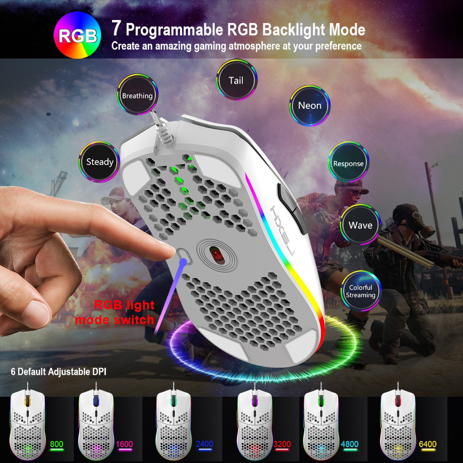คีย์บอร์ดและเมาส์แบบมีสาย 68 ป - Keyboard Mouse Bundle Gaming บทวิจารณ์และราคา