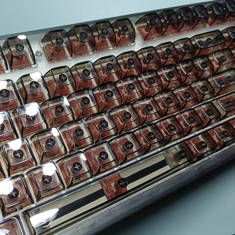 132 คีย์คริสตัลโปร่งใสคีย์แคปส - Keyboard Gaming Black บทวิจารณ์และราคา