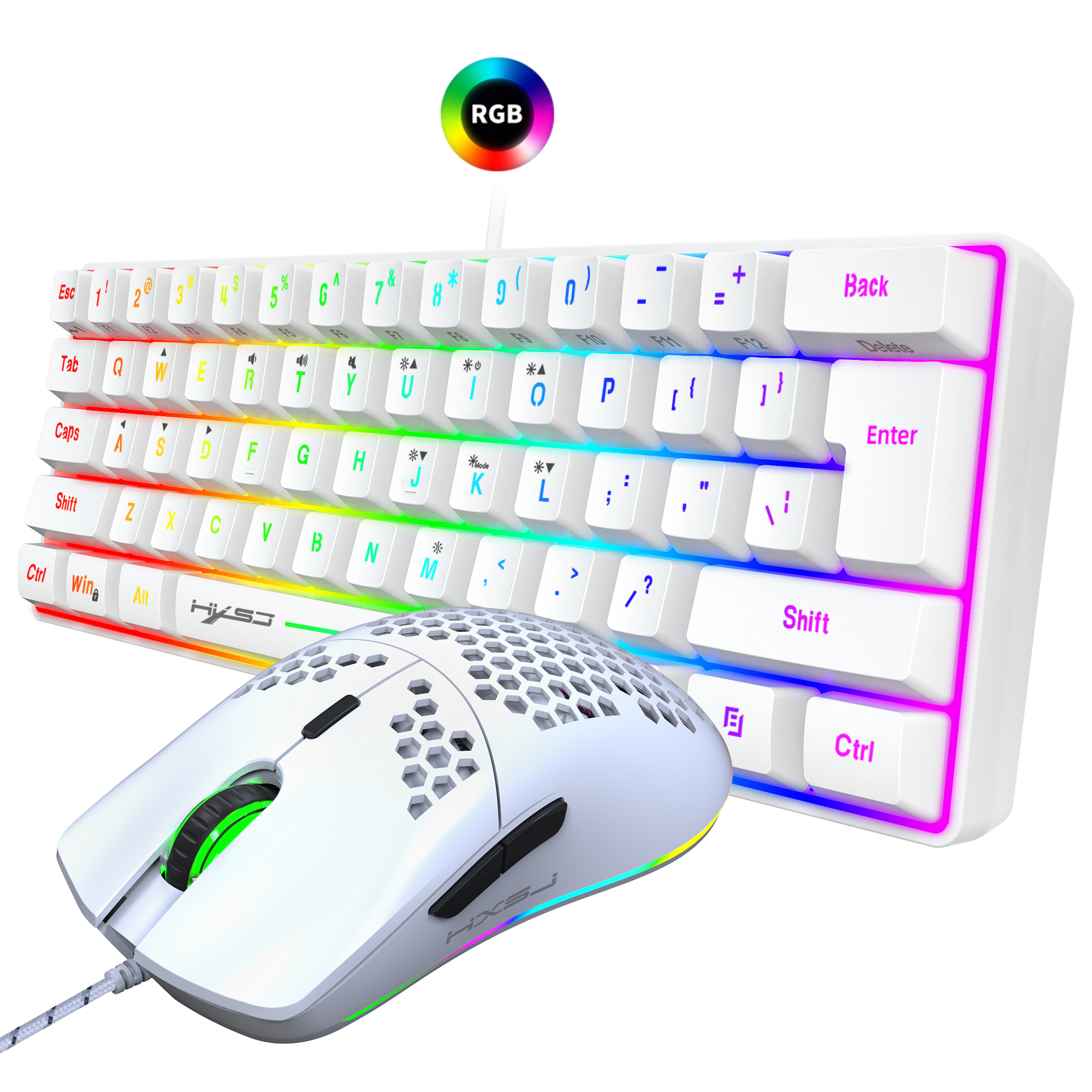 ชุดคีย์บอร์ดและเมาส์เกมมิ่ง HX - Gaming Keyboard Mouse Wireless บทวิจารณ์และราคา