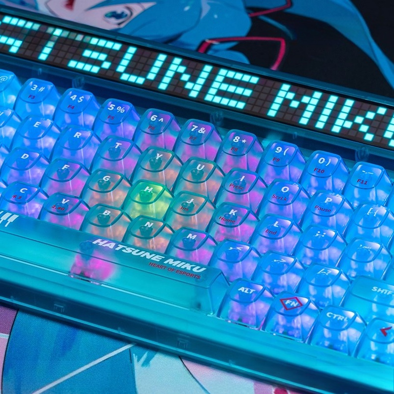 อะนิเมะH Atsune Miku Seriesคีย - Gaming Keyboard Mechanical Wireless บทวิจารณ์และราคา