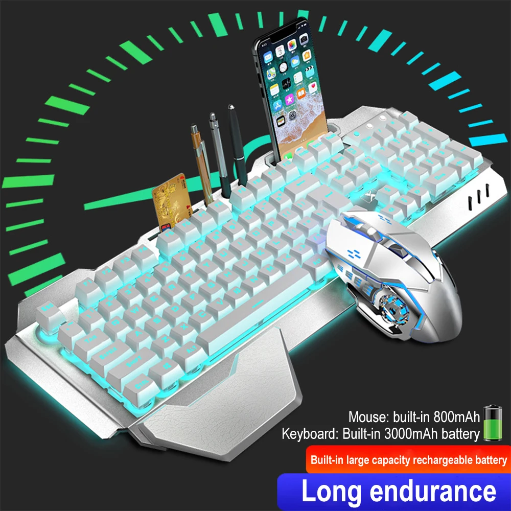 ชุดแป้นพิมพ์และเมาส์ไร้สาย2.4G - Gaming Keyboard Mouse Wireless บทวิจารณ์และราคา
