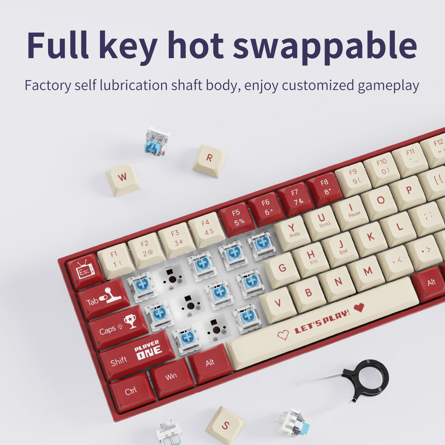 คีย์บอร์ดเกมมิ่งแบบมีสาย AJAZZ - Gaming Keyboard Mini Mechanical บทวิจารณ์และราคา