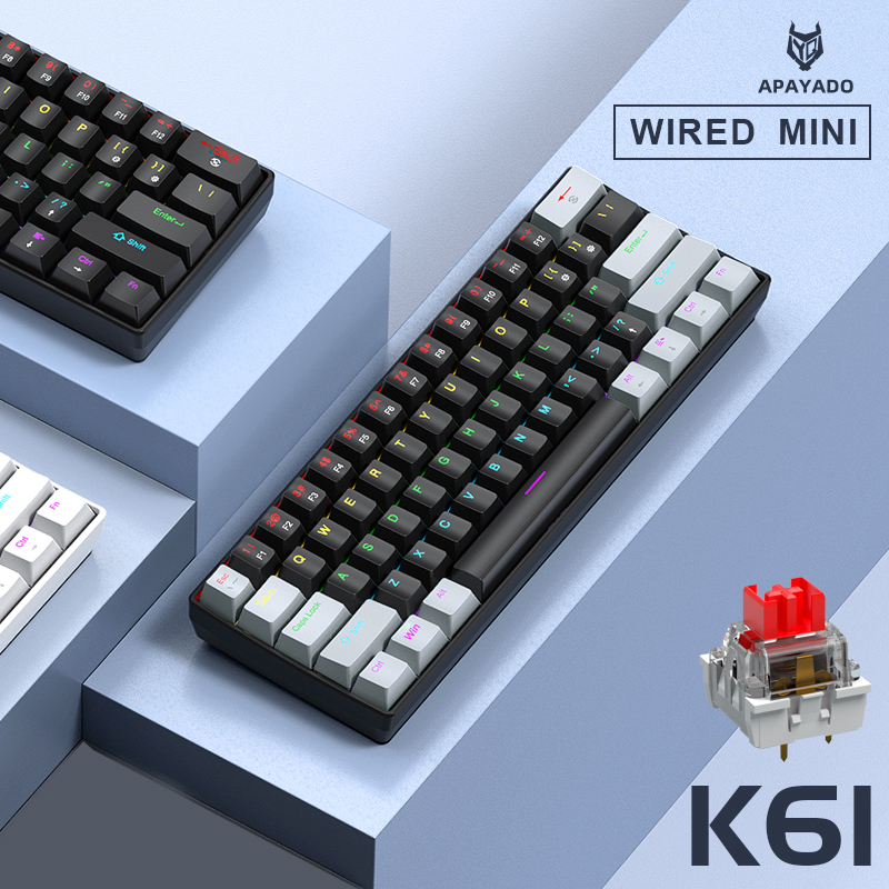 APAYADO K61 Mini Mechanical Ke - Keyboard Gaming Blue Switch บทวิจารณ์และราคา