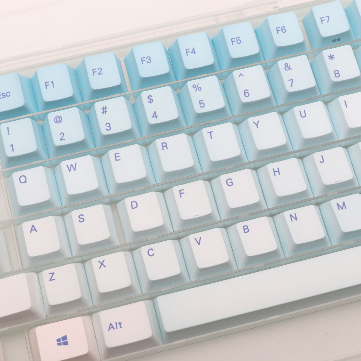 คีย์แคปสีฟรอสต์บลู 87 คีย์ โปร - Keyboard Gaming Blue Switch บทวิจารณ์และราคา