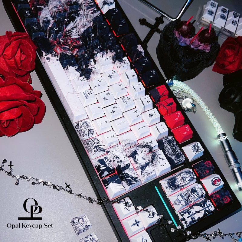 คีย์แคปธีมสีดำขาว PBT แบบพิมพ์ - Keyboard Gaming Black บทวิจารณ์และราคา
