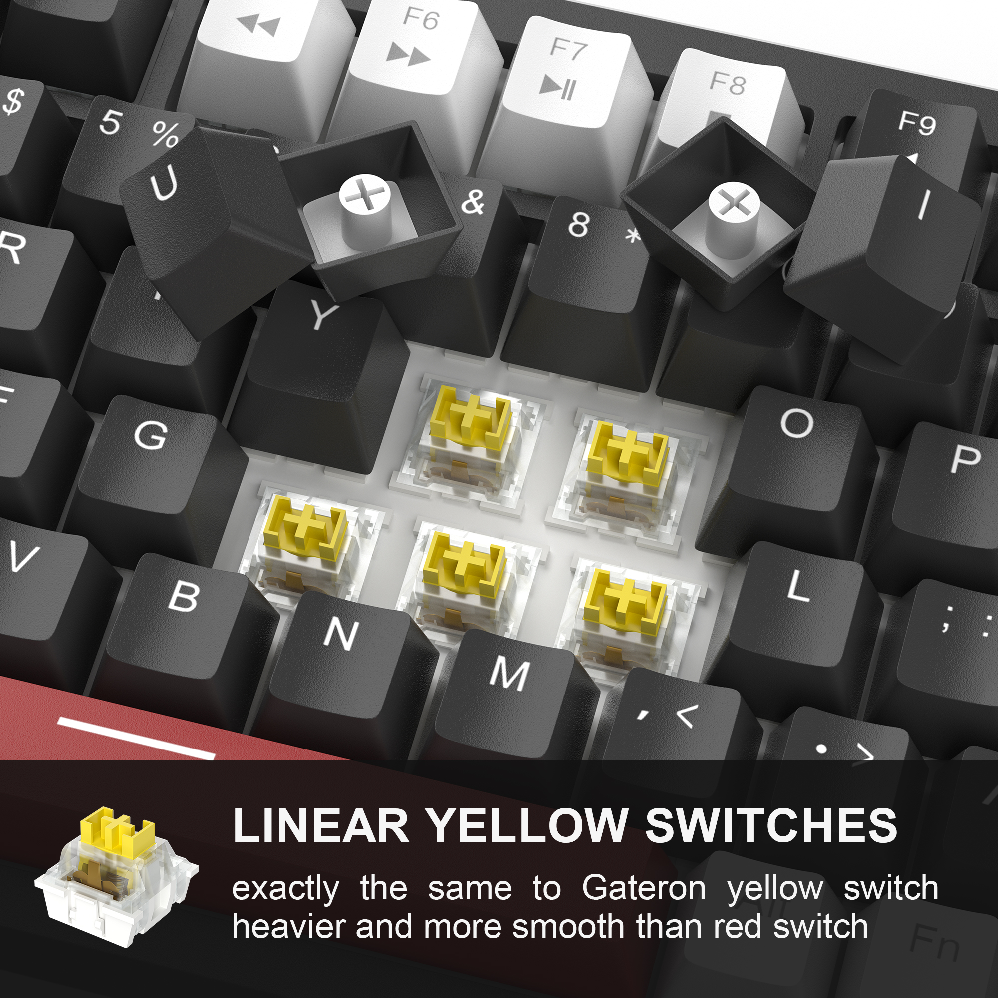 MageGee คีย์บอร์ดเกมกล 75% พร้ - Keyboard Gaming Blue Switch บทวิจารณ์และราคา