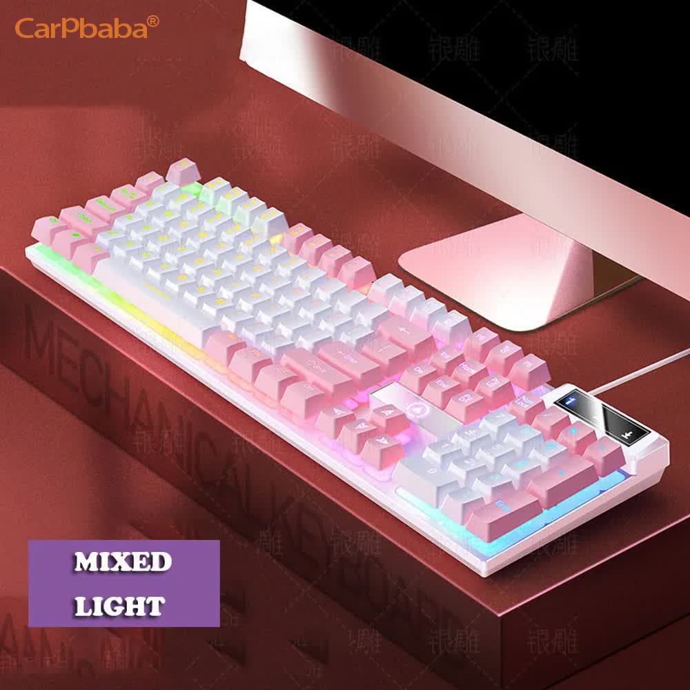 Carpbaba K500 104 คีย์ USB คีย - Gaming Keyboard Budget บทวิจารณ์และราคา