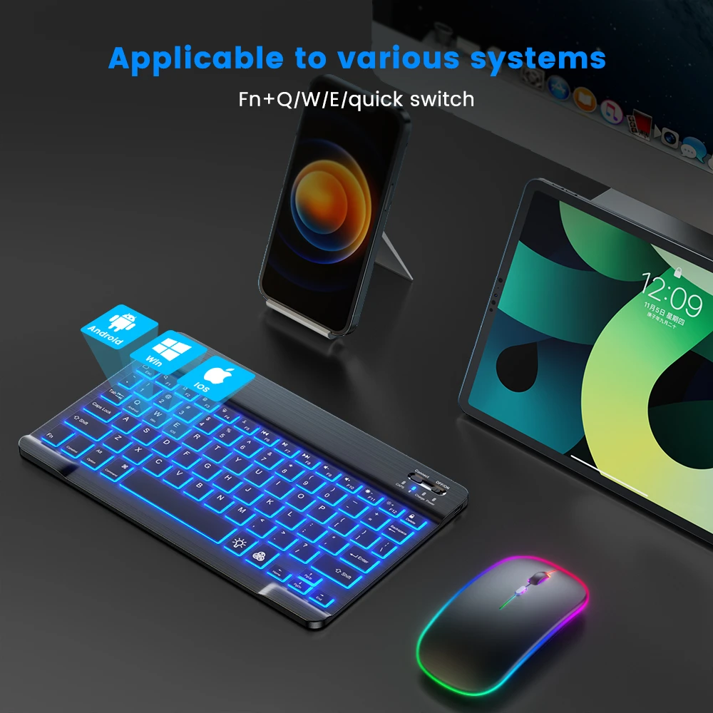 READ YYEAH RGB คีย์บอร์ดบลูทูธ - Gaming Keyboard Mouse Wireless บทวิจารณ์และราคา