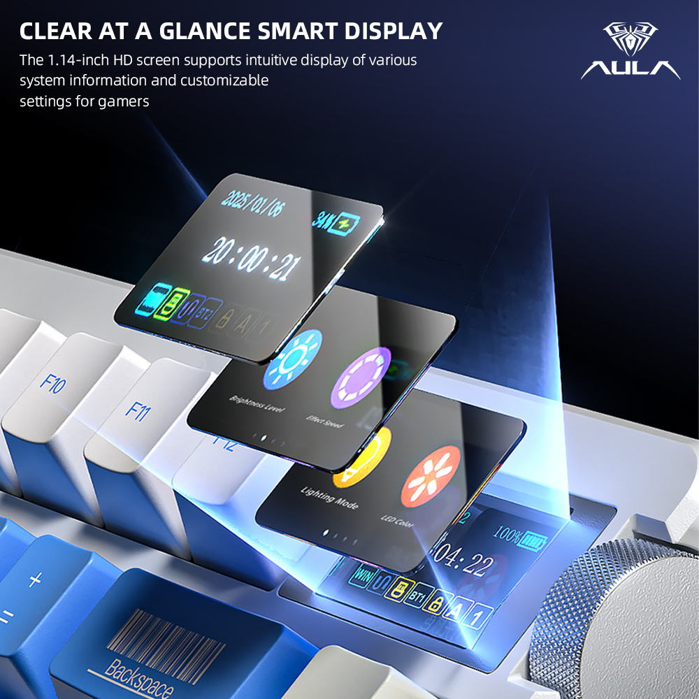 คีย์บอร์ดไร้สาย AULA NOVA75 รุ - Gaming Keyboard Mini Mechanical บทวิจารณ์และราคา