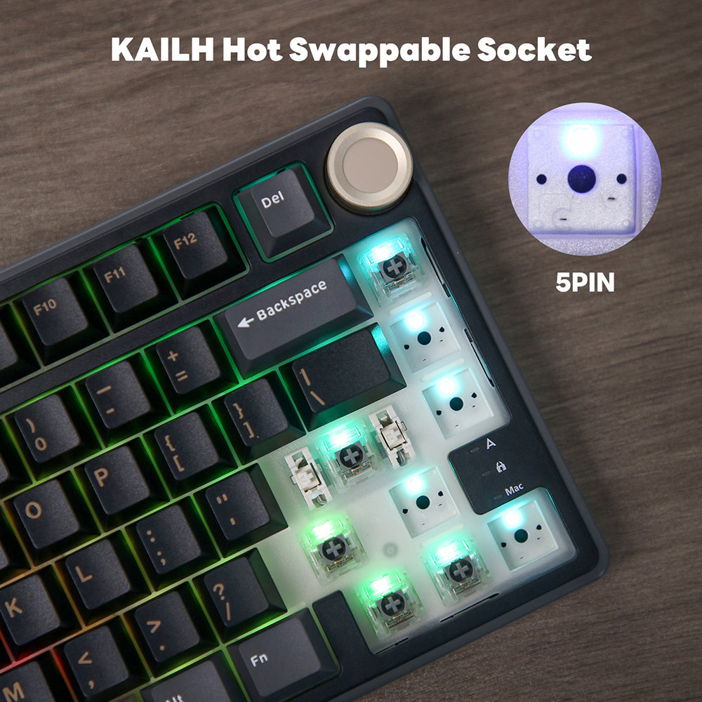 Royal Kludge RK R75 คีย์บอร์ดแ - Gaming Keyboard Blue Switches บทวิจารณ์และราคา