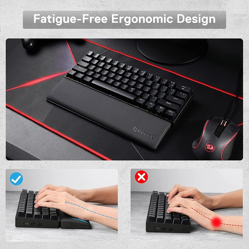 Redragon Gaming Keyboard Pad R - Wrist Rest Wood บทวิจารณ์และราคา