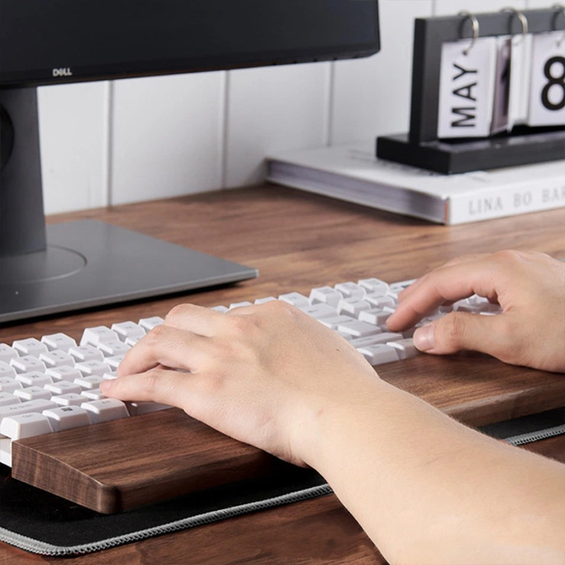 30/36/44 ซม.วอลนัทคีย์บอร์ด RE - Wrist Rest Wood บทวิจารณ์และราคา