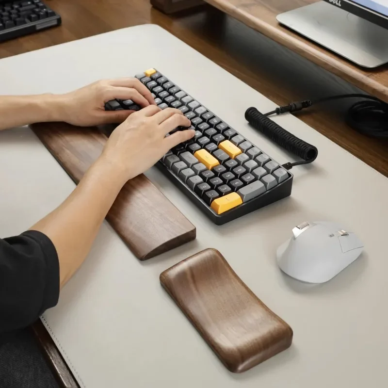 ที่วางฝ่ามือไม้วอลนัทแป้นพิมพ์ - Wrist Rest Wood บทวิจารณ์และราคา